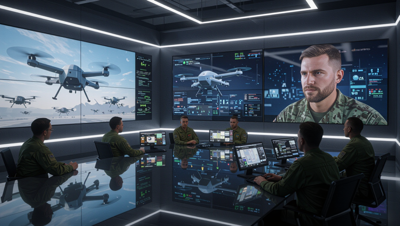 Drone Swarm Control Room